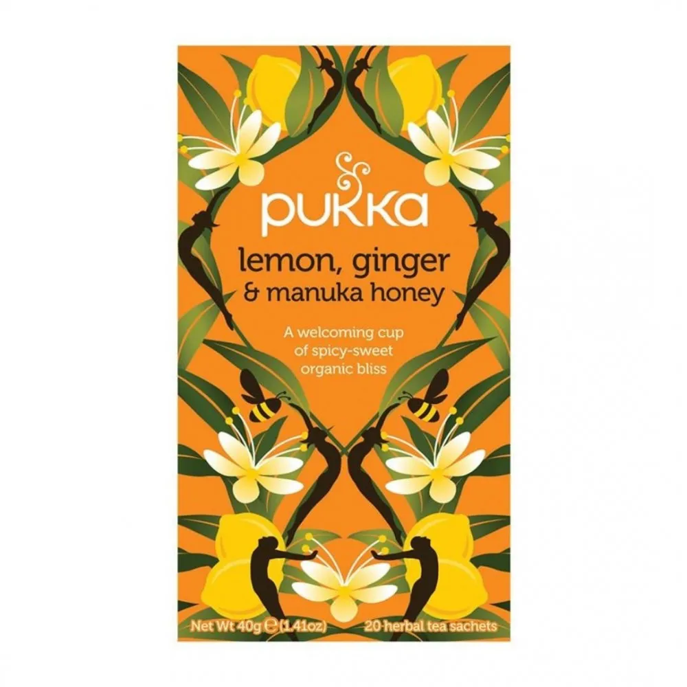 Pukka Lemon Ginger & Manuka Honey Tea 4x20pk