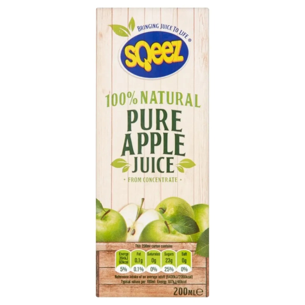 Sqeez Apple Juice 200ml X 27