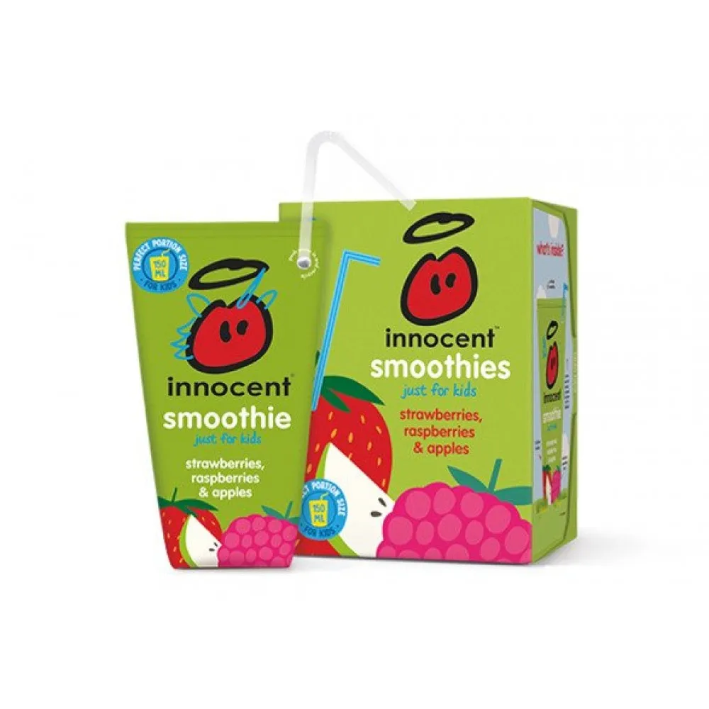Innocent Kids Smoothie Strawberry & Raspberry 150ml X16