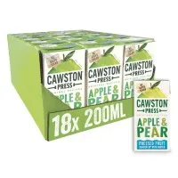 Cawston Press Apple & Pear Fruit Water 200ml X 18