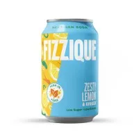 Fizzique Lemon & Ginger Can 330ml X 12 Drs