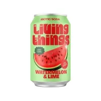 Living Things Watermelon & Lime Soda 330ml X 12 Drs