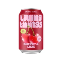 Living Things Cherry & Lime Soda 330ml X 12 Drs