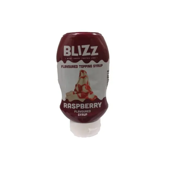 Blizz Raspberry Sauce 625g in a container
