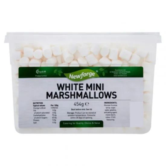 Newforge White Mini Marshmallows 454g