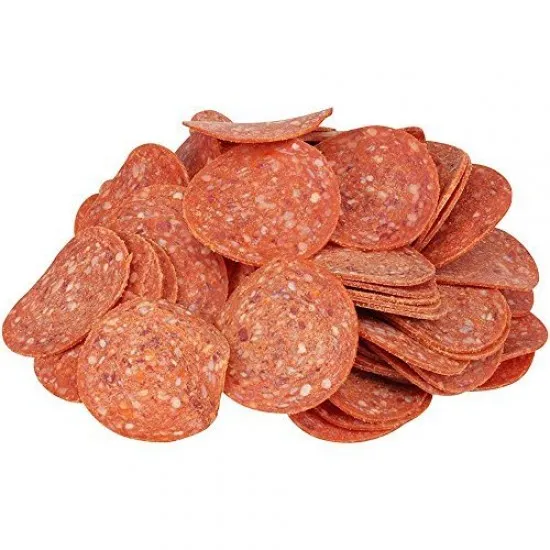 One Slice cut off from the pepperoni loaf 