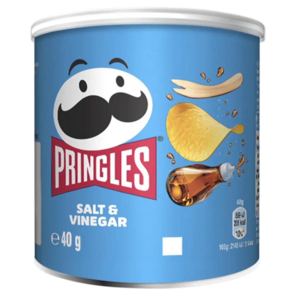 Pringles Salt & Vinegar 40g X 12