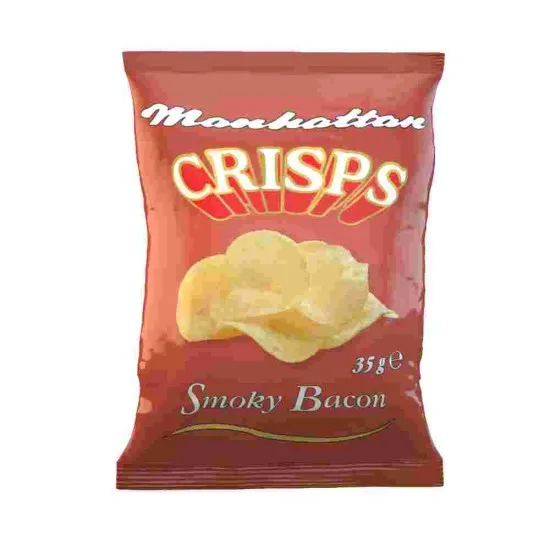 Manhattan Crisps Smoky Bacon 35g X 32