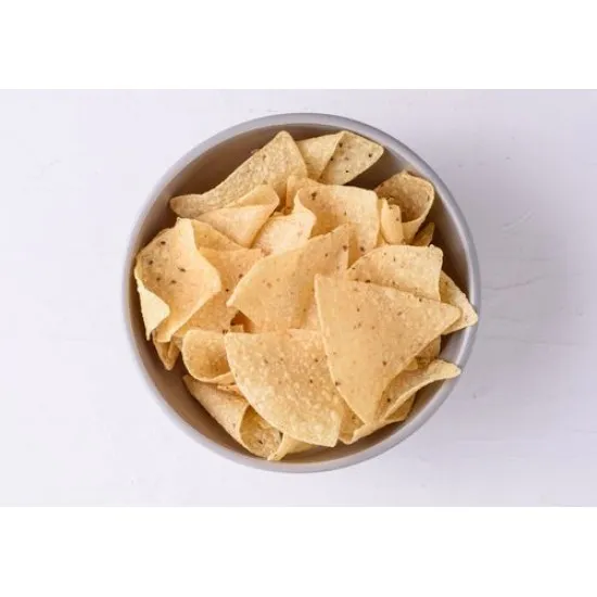 La Fiesta Salted Tortilla Chips in Vibrant Red and Orange Bag