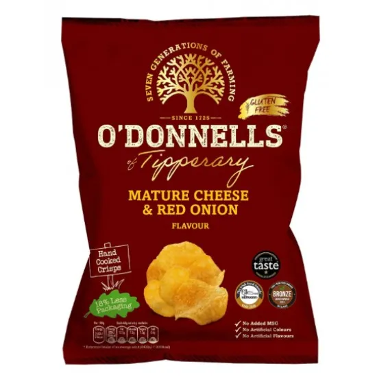 O Donnells Cheese And Onion 50g X 32