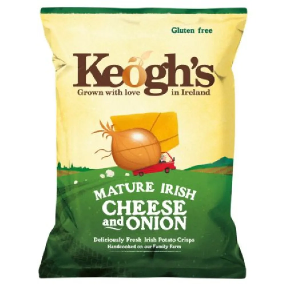 Keogh's Mature Cheese And Onion 125g X 12