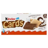 Kinder Cards Chocolate Biscuit Multipack 25.6g X 12