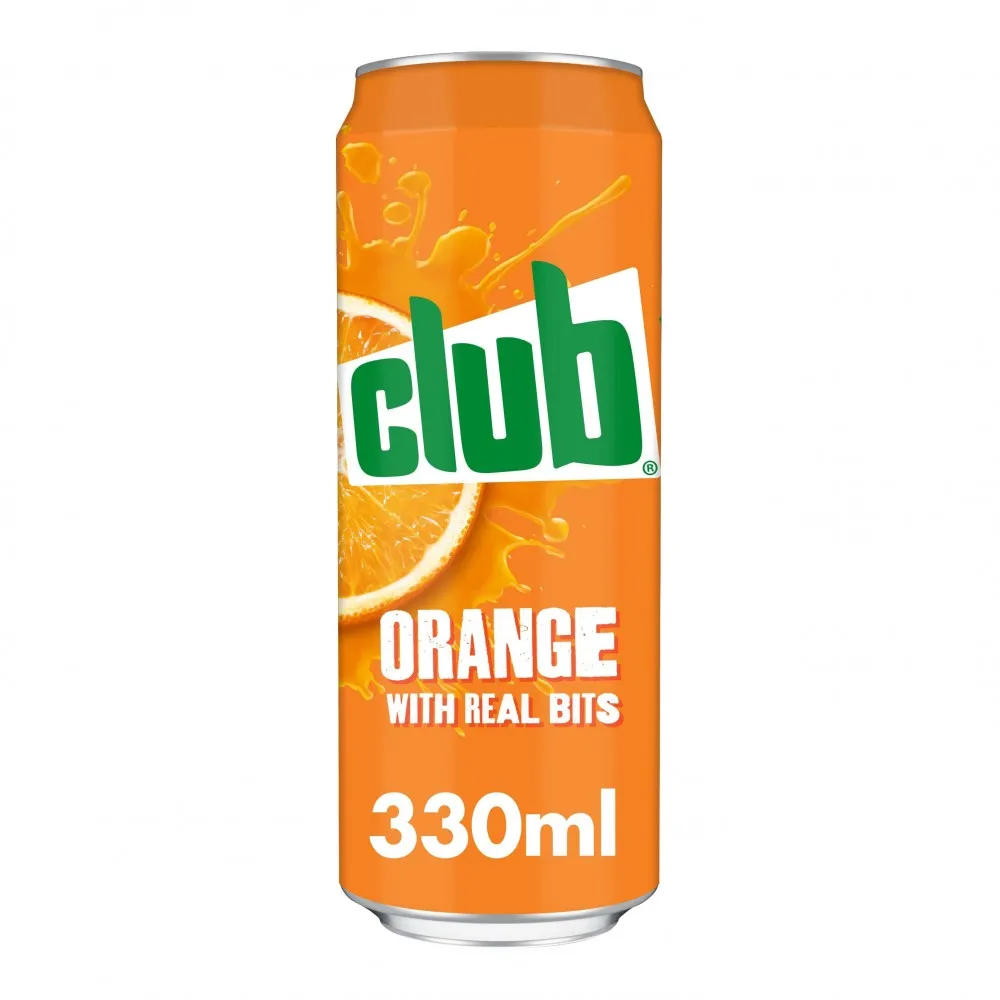 Club Orange Cans 330ml X 24 Drs