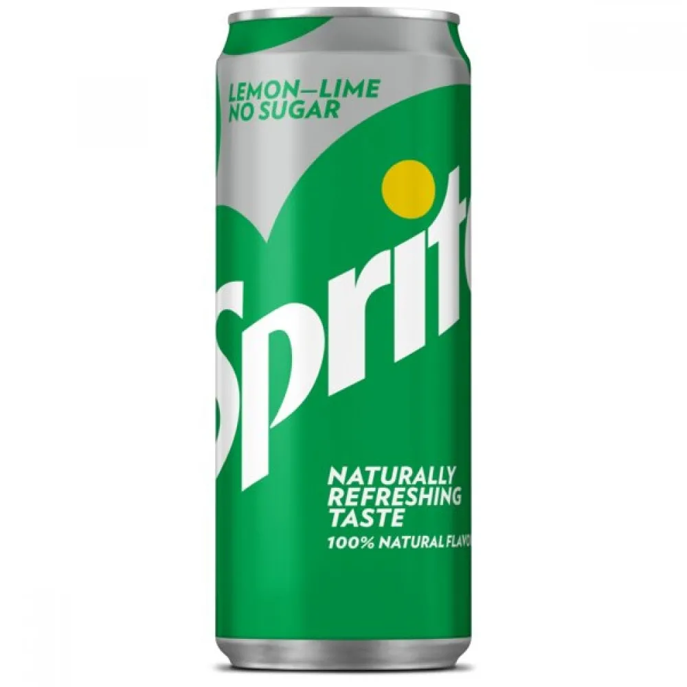 Sprite Cans No Sugar 330ml X 24 Drs