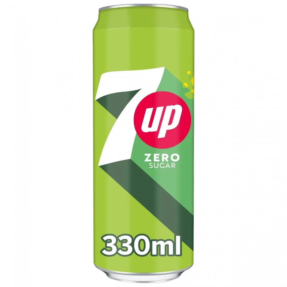7up Free Cans 330ml X 24 Drs
