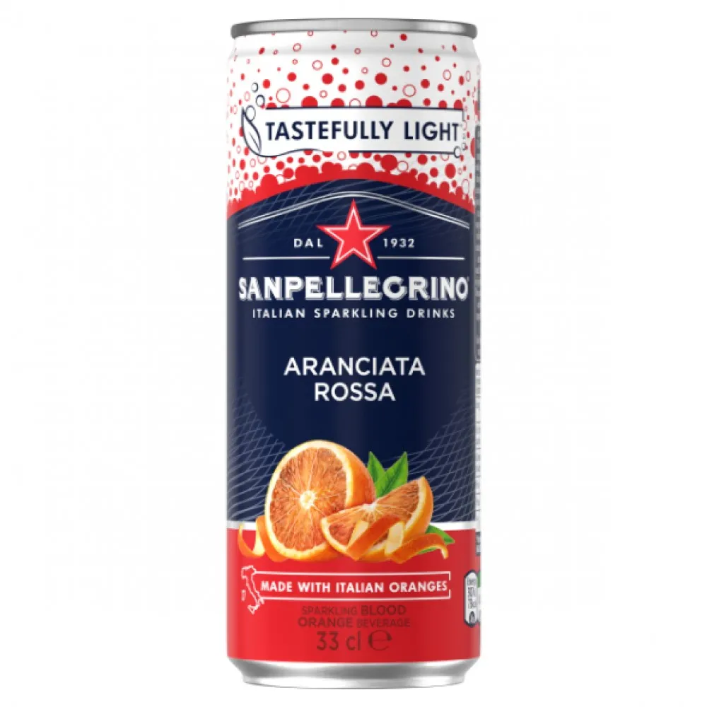 San Pell Blood Orange Cans 330ml X 24 Drs