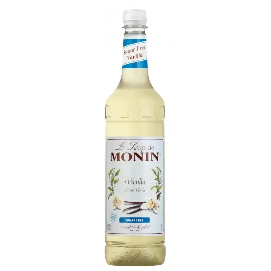 Monin Sugar Free Vanilla Syrup 1ltr Bottle