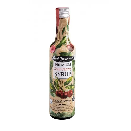 Drink Botanicals Premium Sour Cherry Syrup in a Bottle