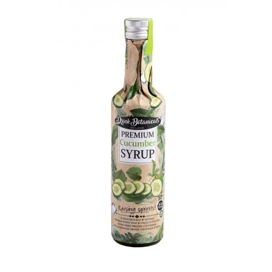 Cucumber Syrup in a Bottle