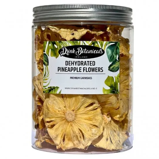 Dried Pineapple Flower Rings in a Jar