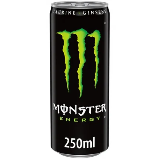 Monster Energy Original In Black Cans With A Green Logo