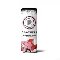 Poachers Grapefruit Soda Can 250ml X 24 Drs