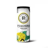 Poachers Lemon Soda Can 250ml X 24 Drs