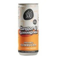 Sisu Ginger And Lemongrass Kombucha 250ml X 12