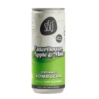 Sisu Elderflower Apple And Mint Kombucha 250ml X 12