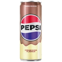 Pepsi Cream Soda Zero Sugar Cans 330ml X 24 Drs