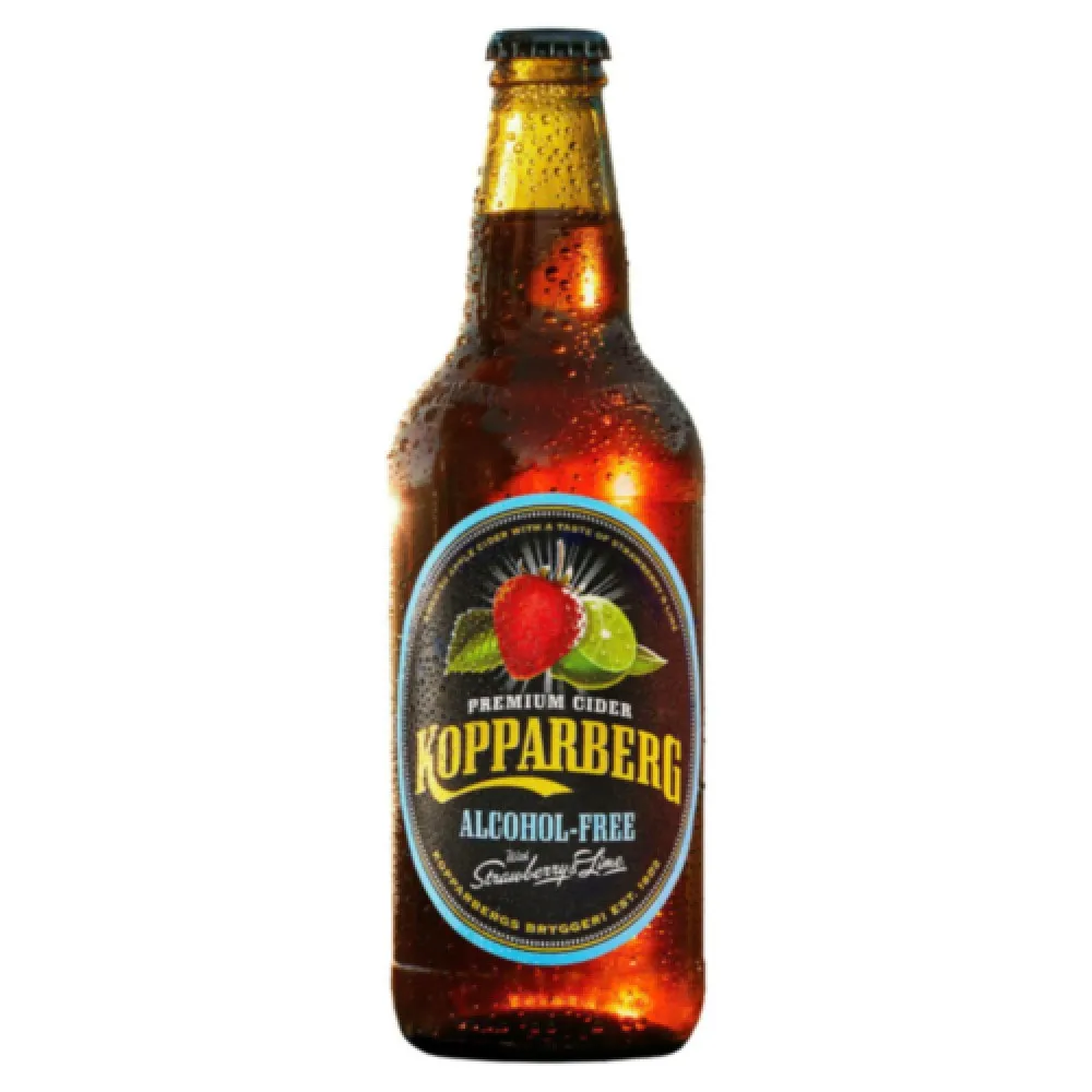 Kopparberg 0.0% Straw & Lime 500ml X 8