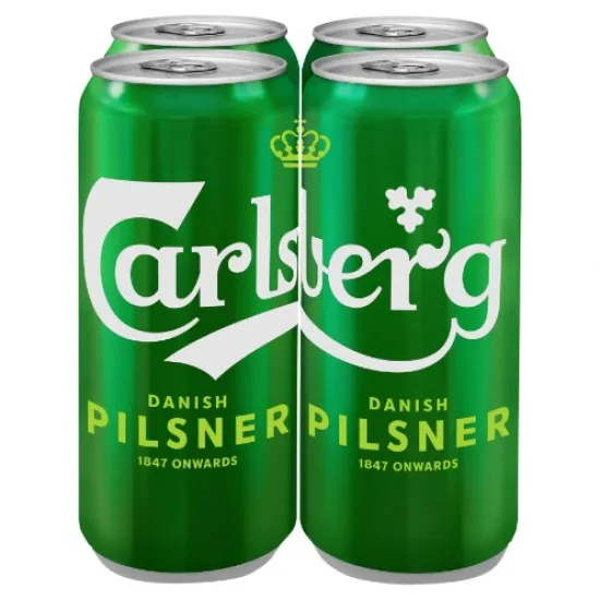 Green can of Carlsberg 