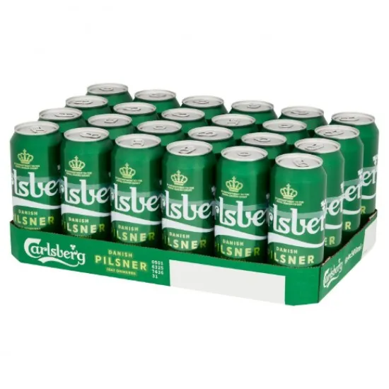Green can of Carlsberg 