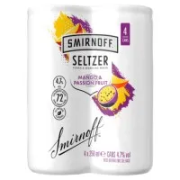 Smirnoff Seltzer Mango & Passionfruit Can 250ml X24