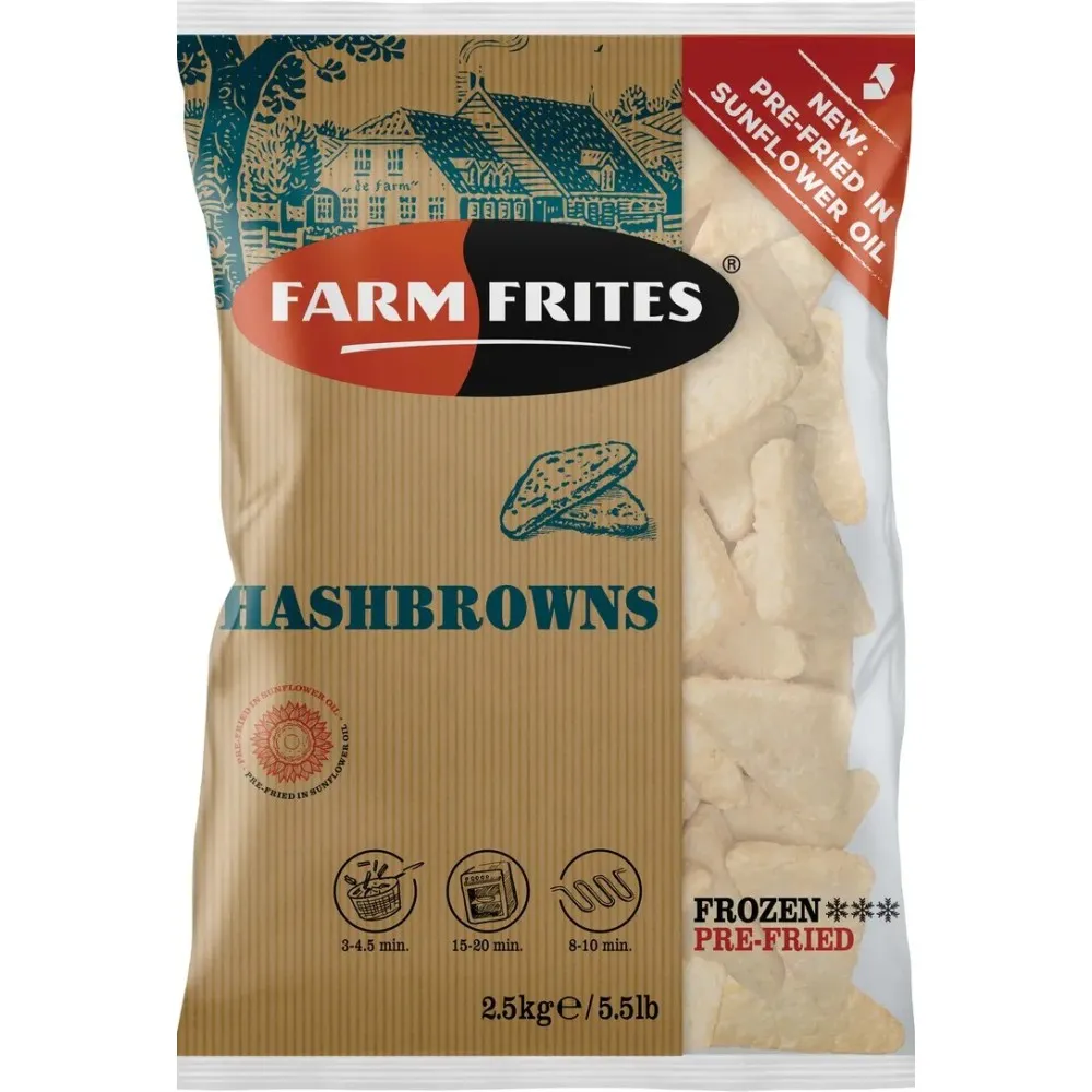 Farm Frites Hash Browns G/f X 10kg