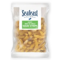 Seafeast Salt & Chilli Squid Strips 1kg X 5