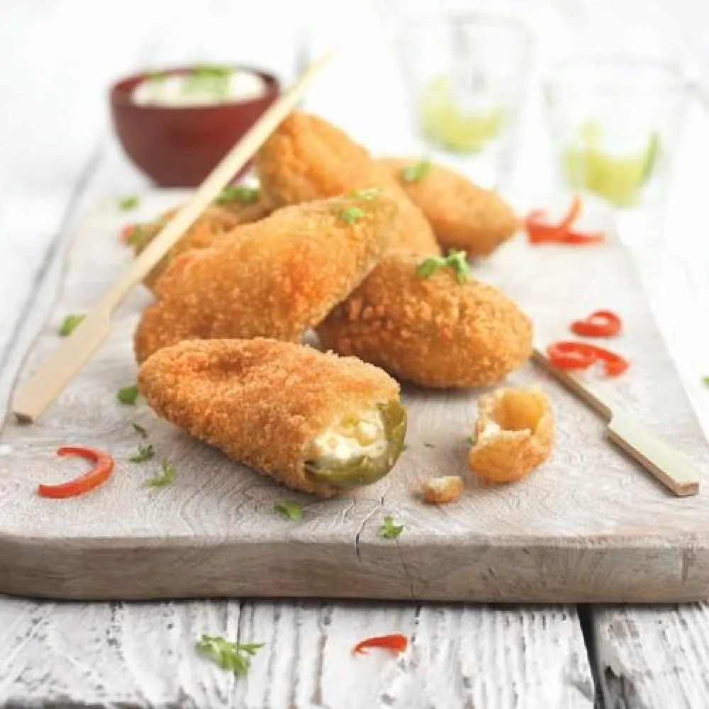 Breaded Stuffed Jalapeno Peppers 1kg X 6