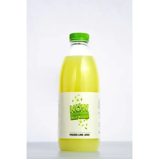 Yellow Bottle of Frozen Lime Juice 1ltr