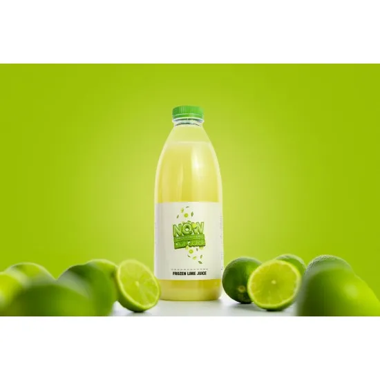 Yellow Bottle of Frozen Lime Juice 1ltr