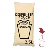 Heinz Mayonnaise Sauce O Mat Pouch 2.5l X 3