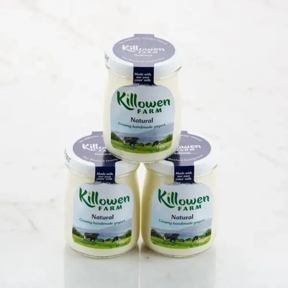 Killowen Natural Yogurt Glass 140g X 12