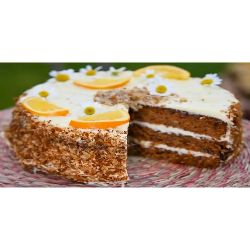 Premium Carrot Lemon & Walnut Cake 16 Portions