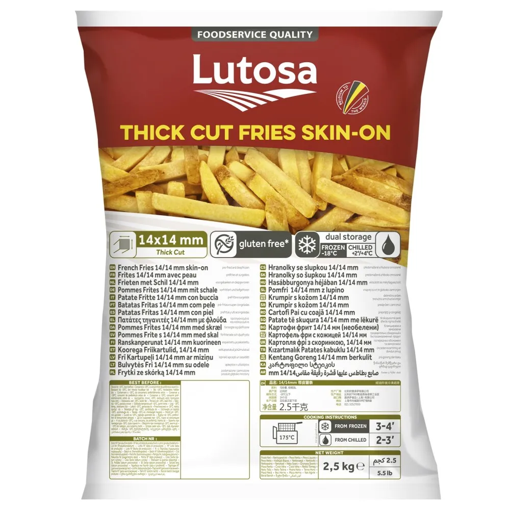 Lutosa Chips Skin On 14mm X 10kg