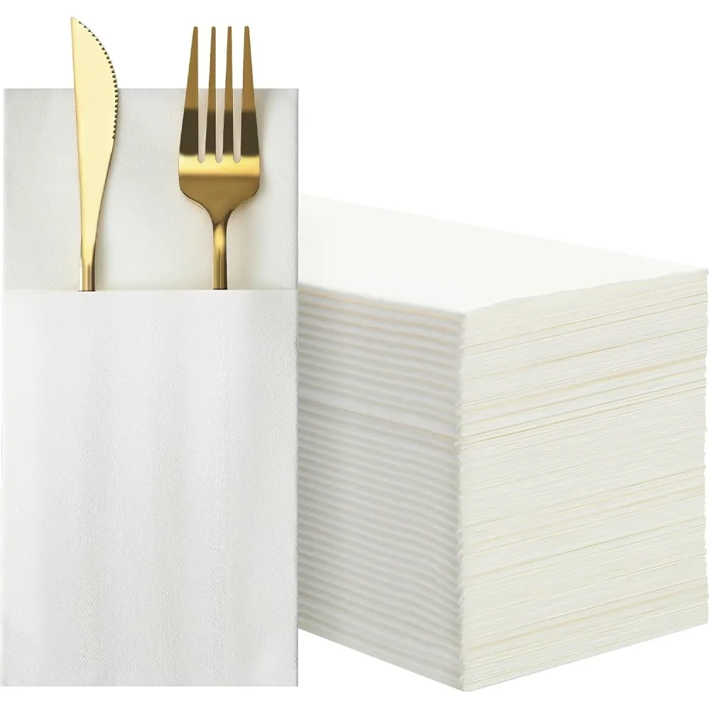 Airlaid White Pouchette 8 Fold X 1000