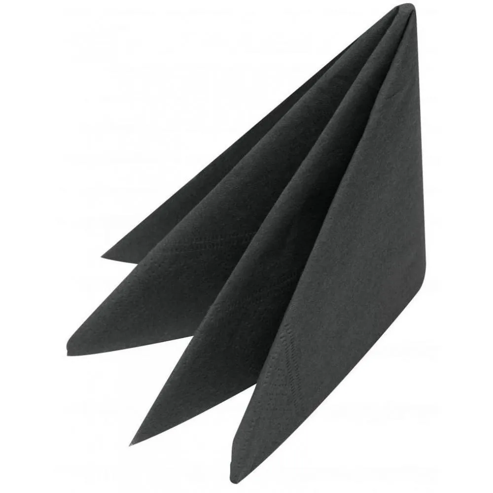 Dinner Napkin Black 40/2 8 Fold X 2000