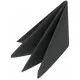 Stack of Black Dinner Napkins