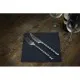 Stack of Black Dinner Napkins