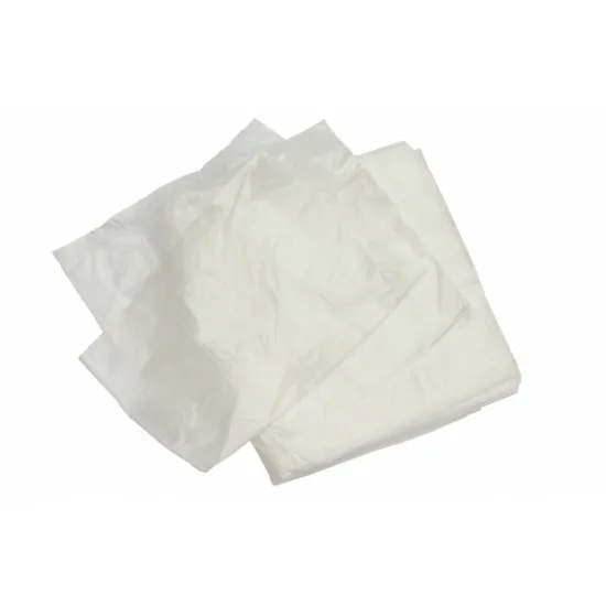 Folded White Bin Bags 30ltr Apollo Square Bin Liner White 