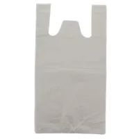 Plastic White Carrier Bag H/d X 100