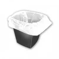 15ltr Cosmos White Pedal Bin Liner (11x17x17'') X 1000